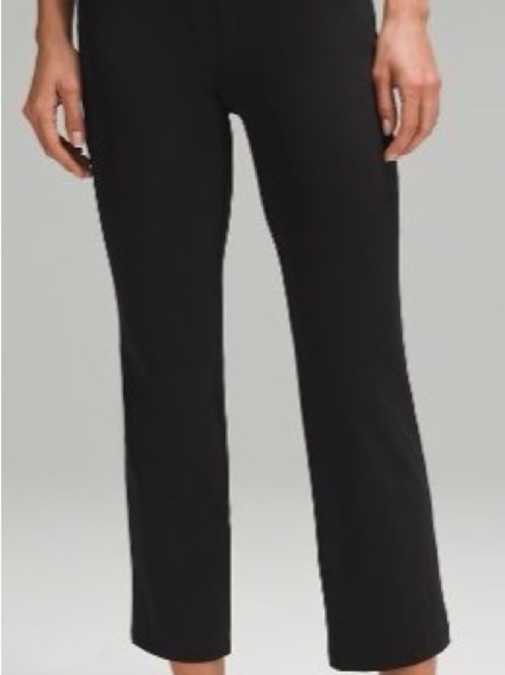lululemon athletica Black and Navy Cropped Straight-Leg Pants. - Picture 2 of 5
